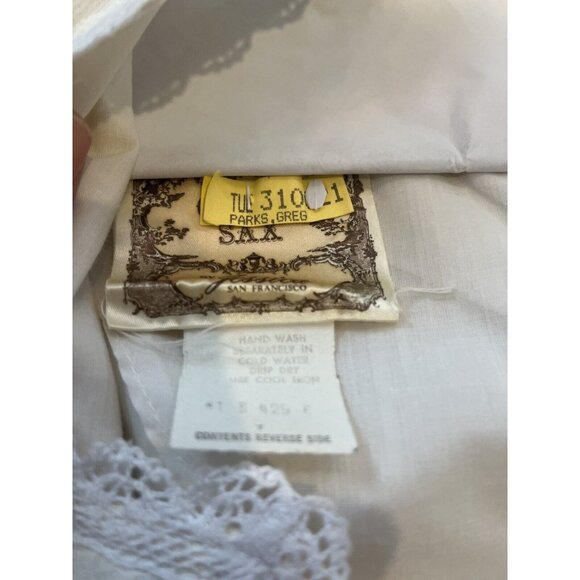 Vintage Gunne Sax Jessica By Jessica San Francisco 1970’s Size 9 White Frilly - Picture 10 of 16
